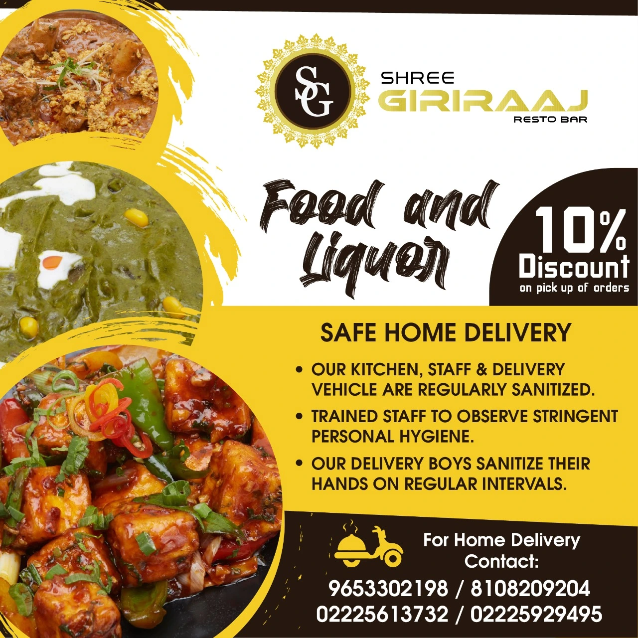 Giriraaj Food & Beverage Delivery Flyer