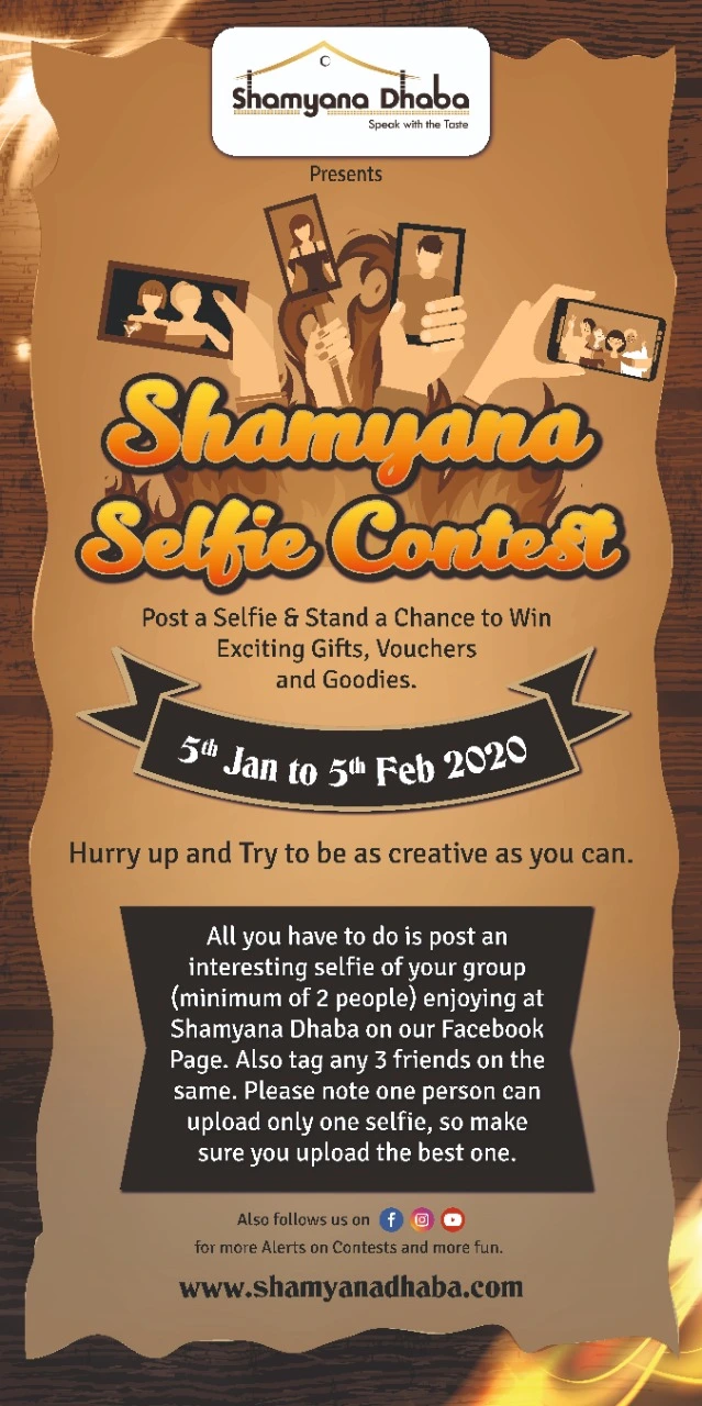 Shamyana Selfie Contest Poster