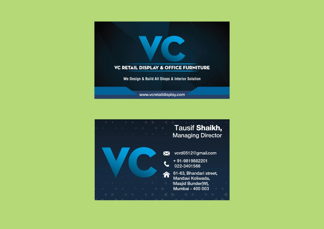 VC Retail Display Visiting Card